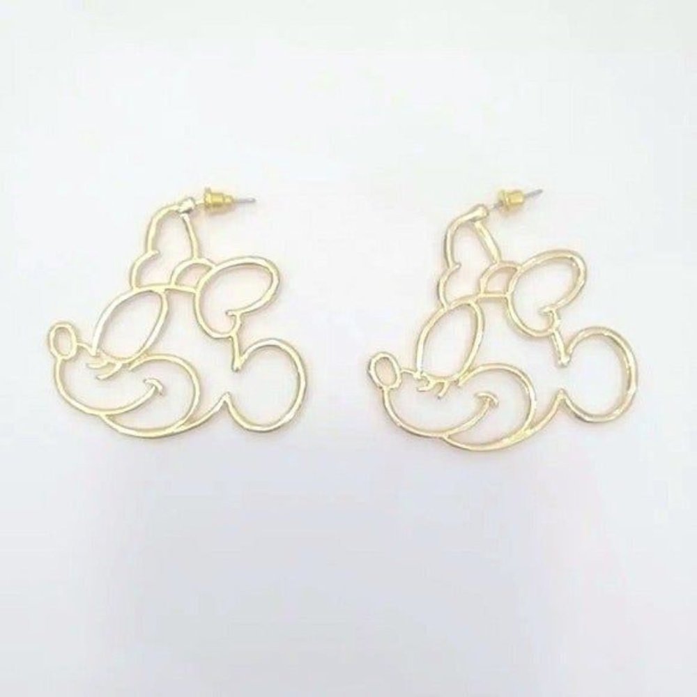 *50% OFF! Disney Minnie Mouse earrings gold dangle drop